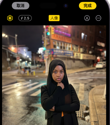 铁山苹果15服务店分享如何在iPhone15系列机型拍摄照片中添加人像效果 